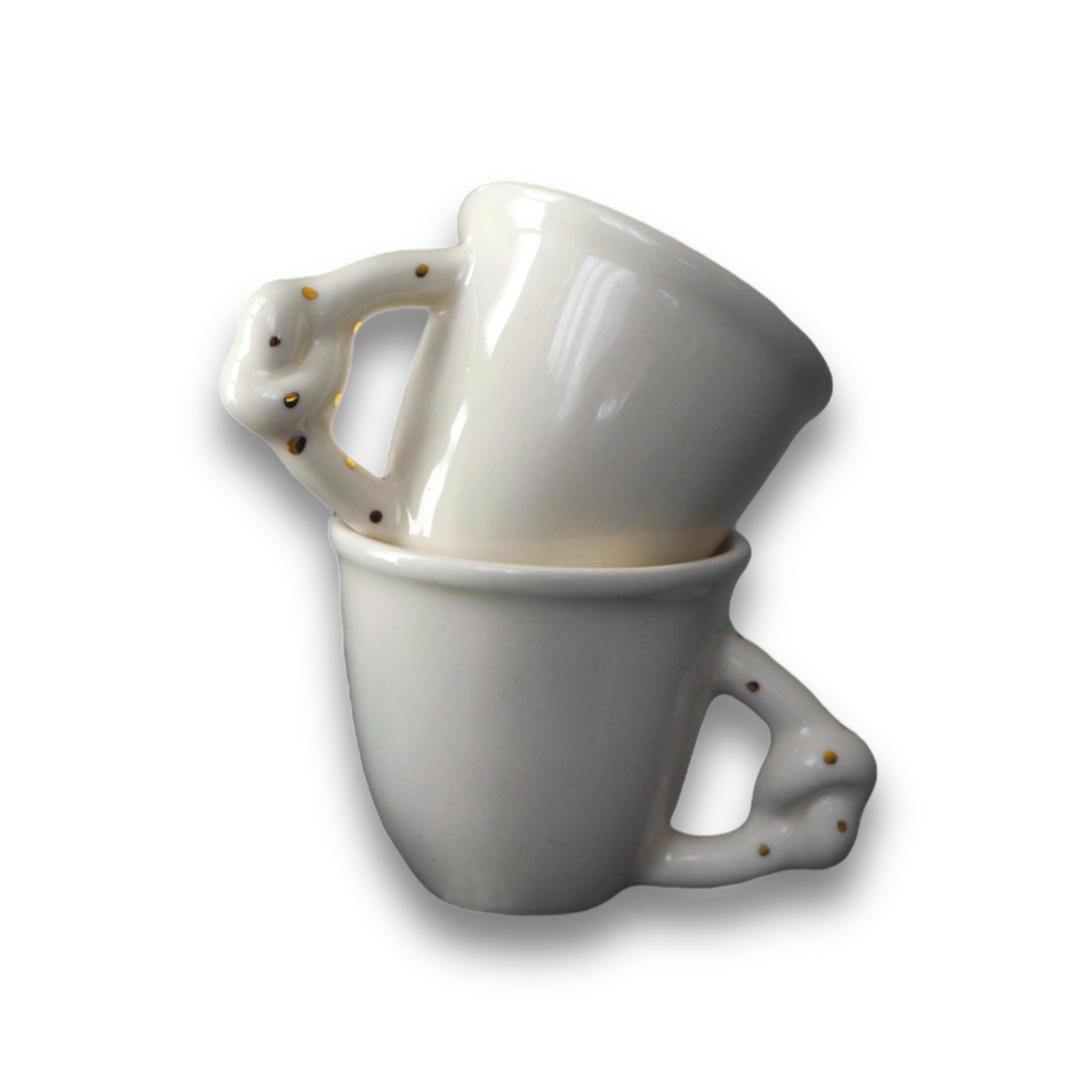 Porcelain Espresso Cups Set KNOT - ZLATNAporcelain