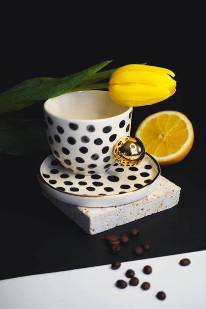 Porcelain 3 Pieces Gift Set POLKA DOTS