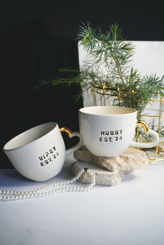 Porcelain Hubby / Wifey 2024 Mug