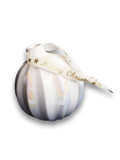 Porcelain Christmas Tree Ornament PEARL - ZLATNAporcelain