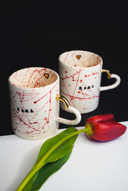 Porcelain MAMA Cappuccino Cup - ZLATNAporcelain