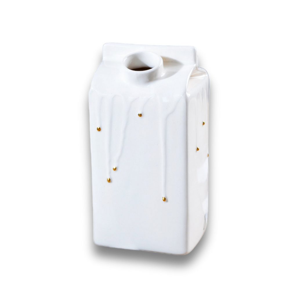 Porcelain Golden Drops Small Milk Jug/Vase - ZLATNAporcelain