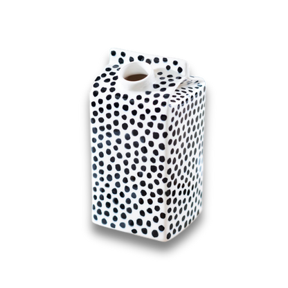 Porcelain Small Polka Dots Milk Jug/Vase - ZLATNAporcelain