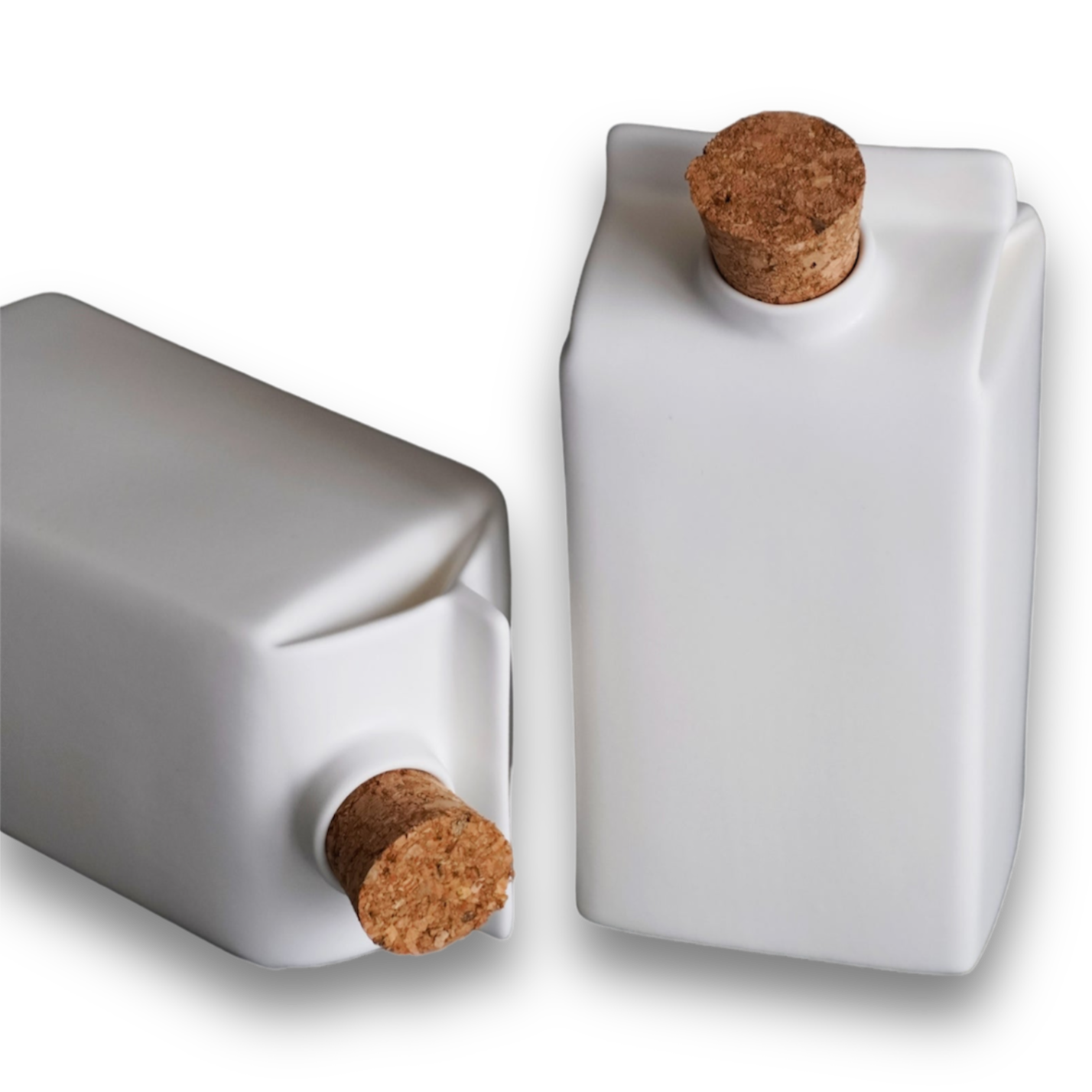 Porcelain Small Milk Jug/Vase White Matte - ZLATNAporcelain