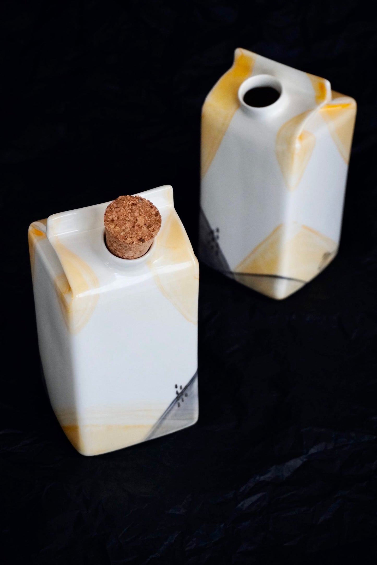 Porcelain Small Milk Jug Watercolour & Gold - ZLATNAporcelain