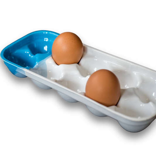Porcelain ombre egg tray - ZLATNAporcelain