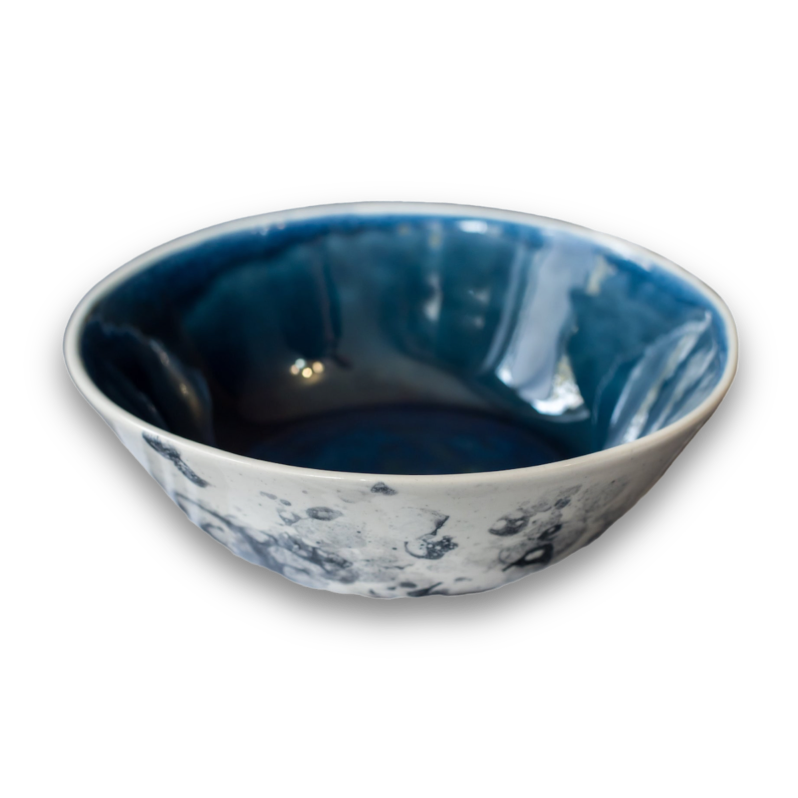 Porcelain Bowl Blue Art Glaze - ZLATNAporcelain