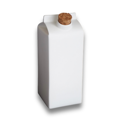 Porcelain Big Milk Jug/Vase White Matte - ZLATNAporcelain
