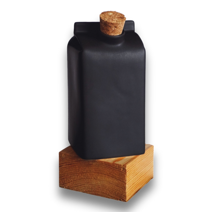 Porcelain Small Milk Jug/Vase Black Matte - ZLATNAporcelain
