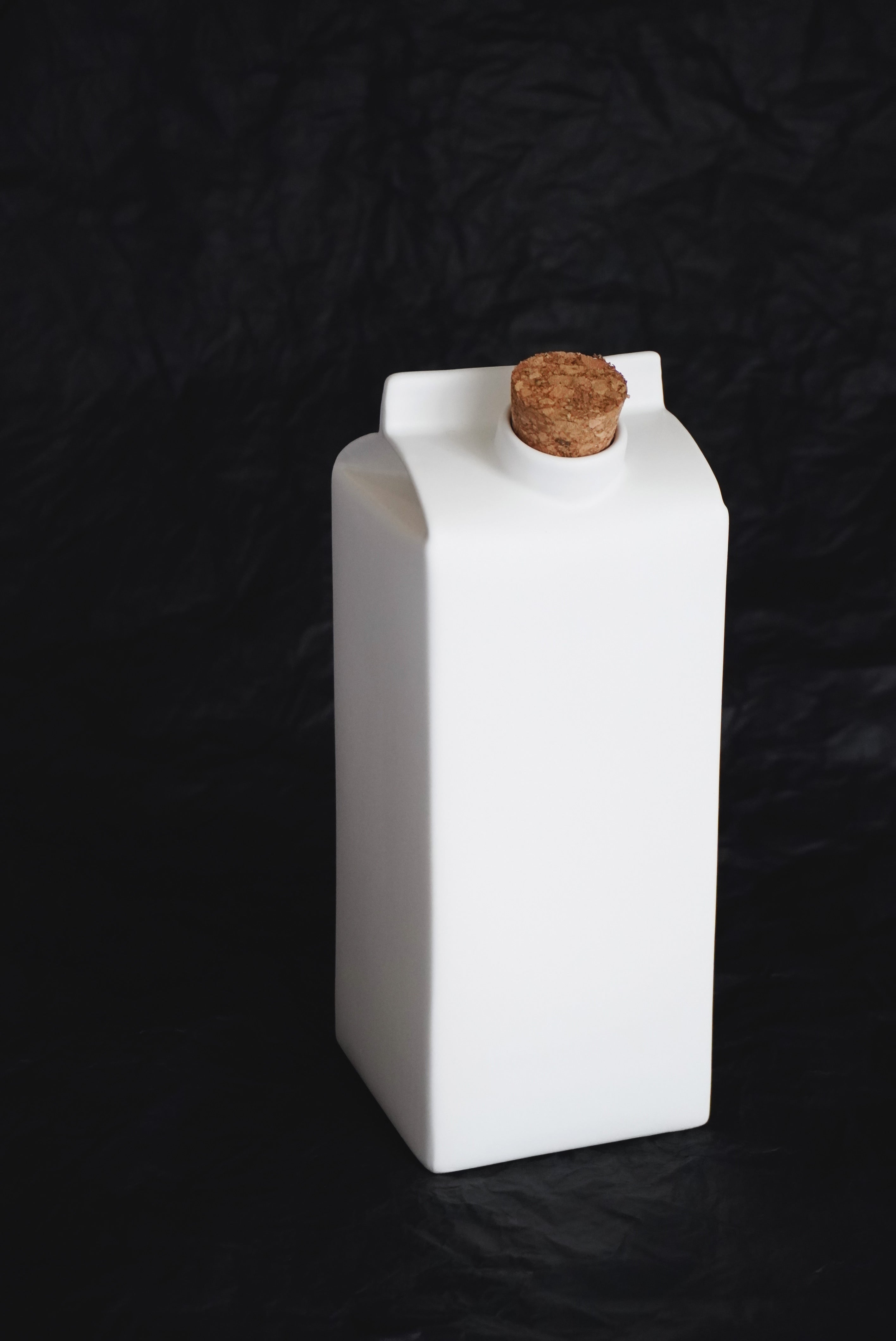 Porcelain Big Milk Jug/Vase WHITE MATTE - ZLATNAporcelain