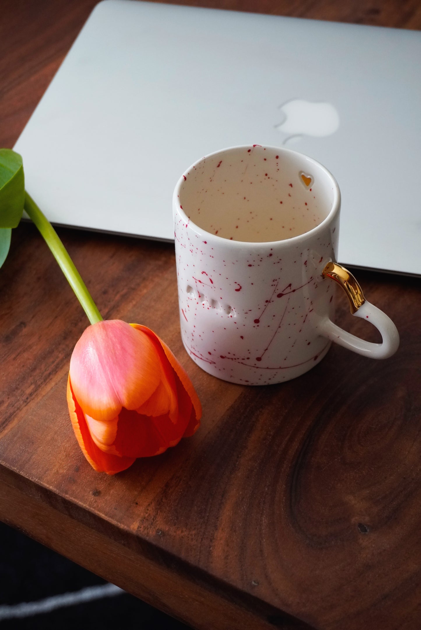 Porcelain cappuccino mug MAMA - ZLATNAporcelain