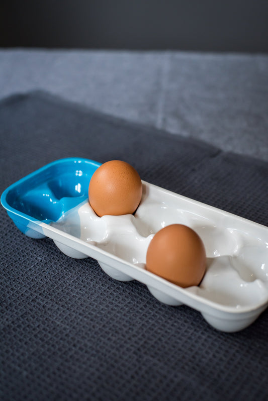 Porcelain ombre egg tray - ZLATNAporcelain