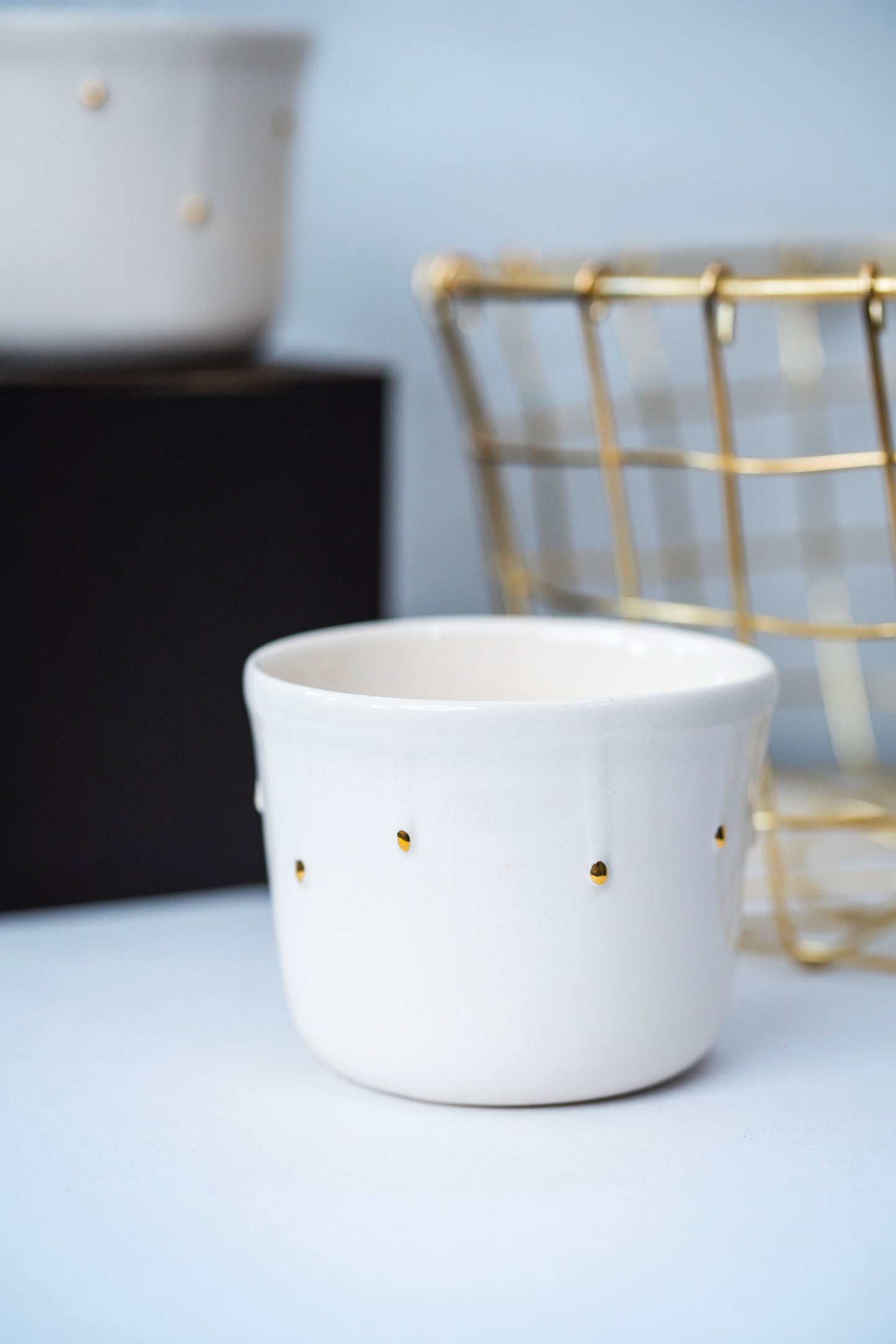 Luxury porcelain cup - Golden drops - ZLATNAporcelain