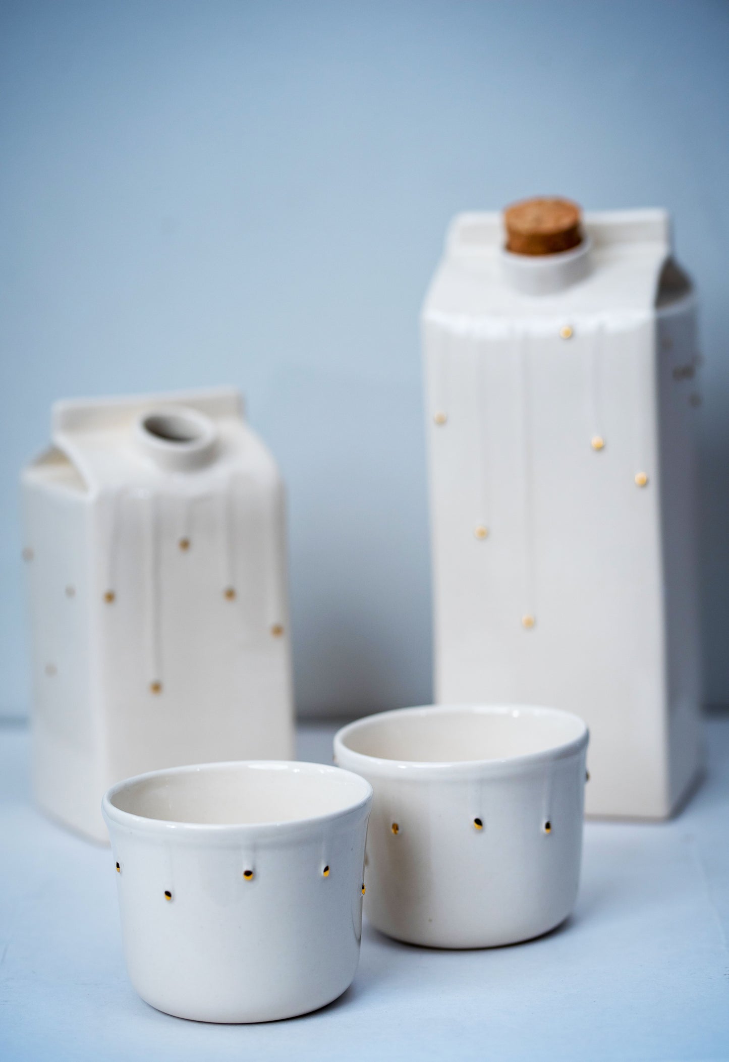 Luxury porcelain cup - Golden drops - ZLATNAporcelain