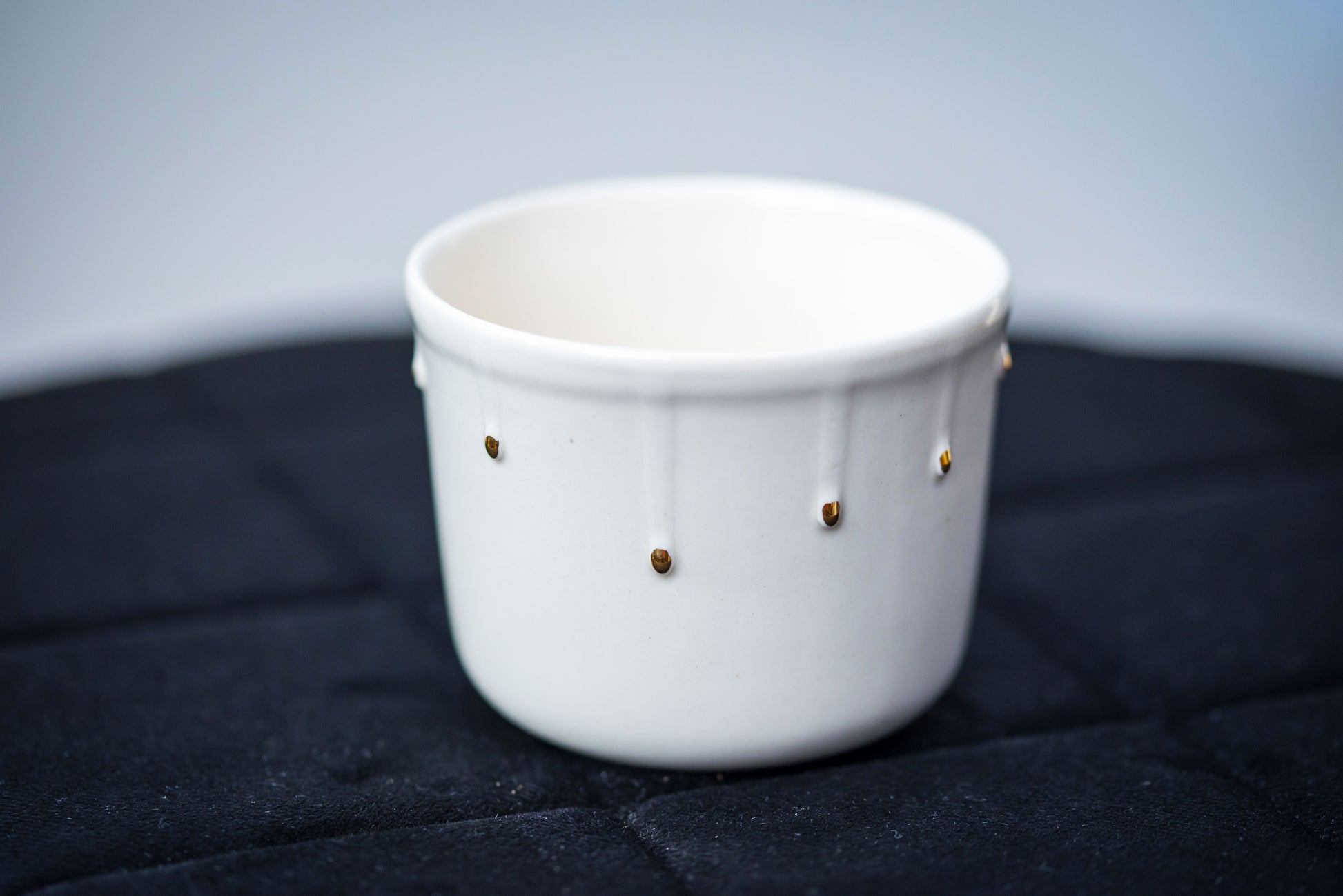 Luxury porcelain cup - Golden drops - ZLATNAporcelain