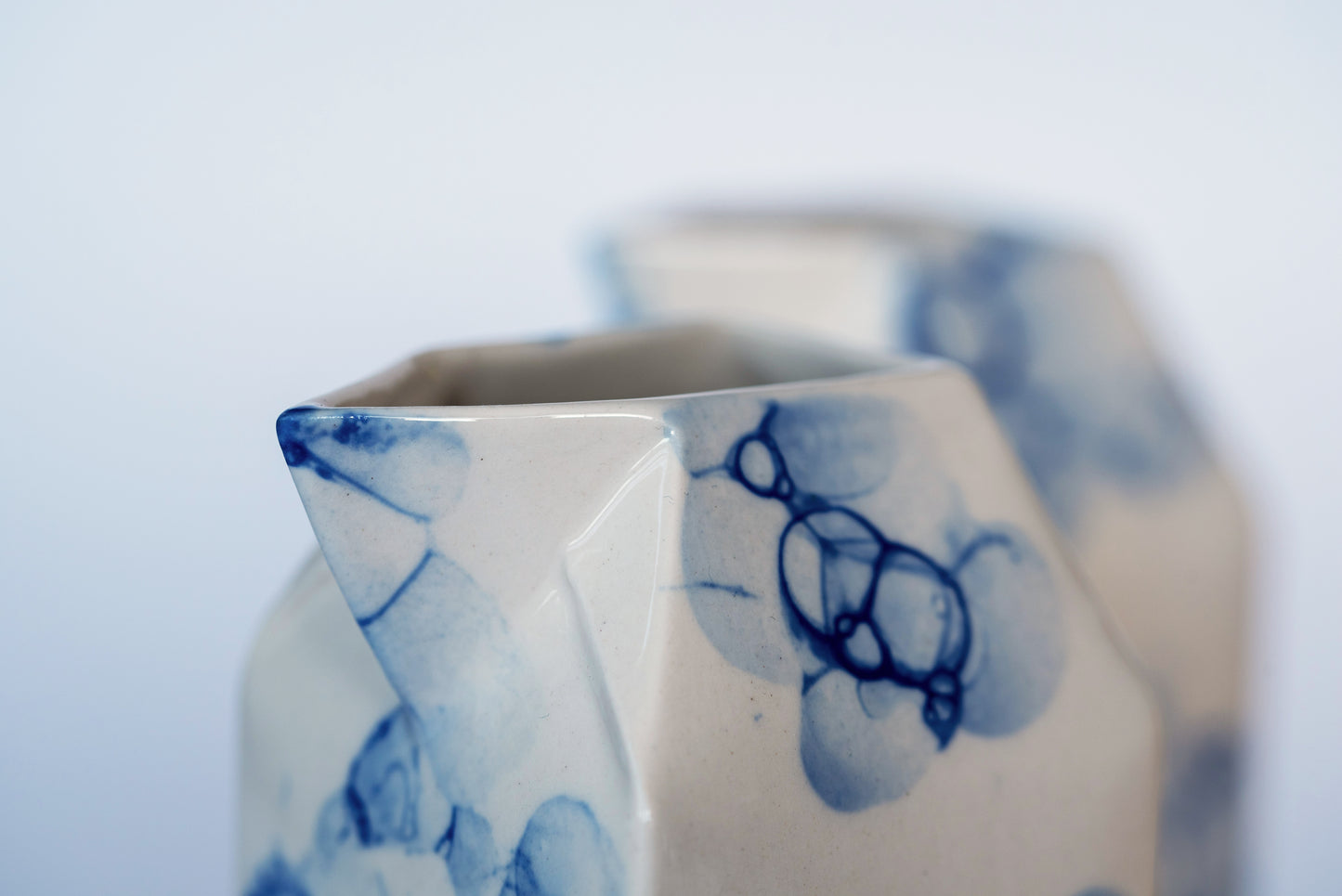 Porcelain creamer BLUE BUBBLES - ZLATNAporcelain