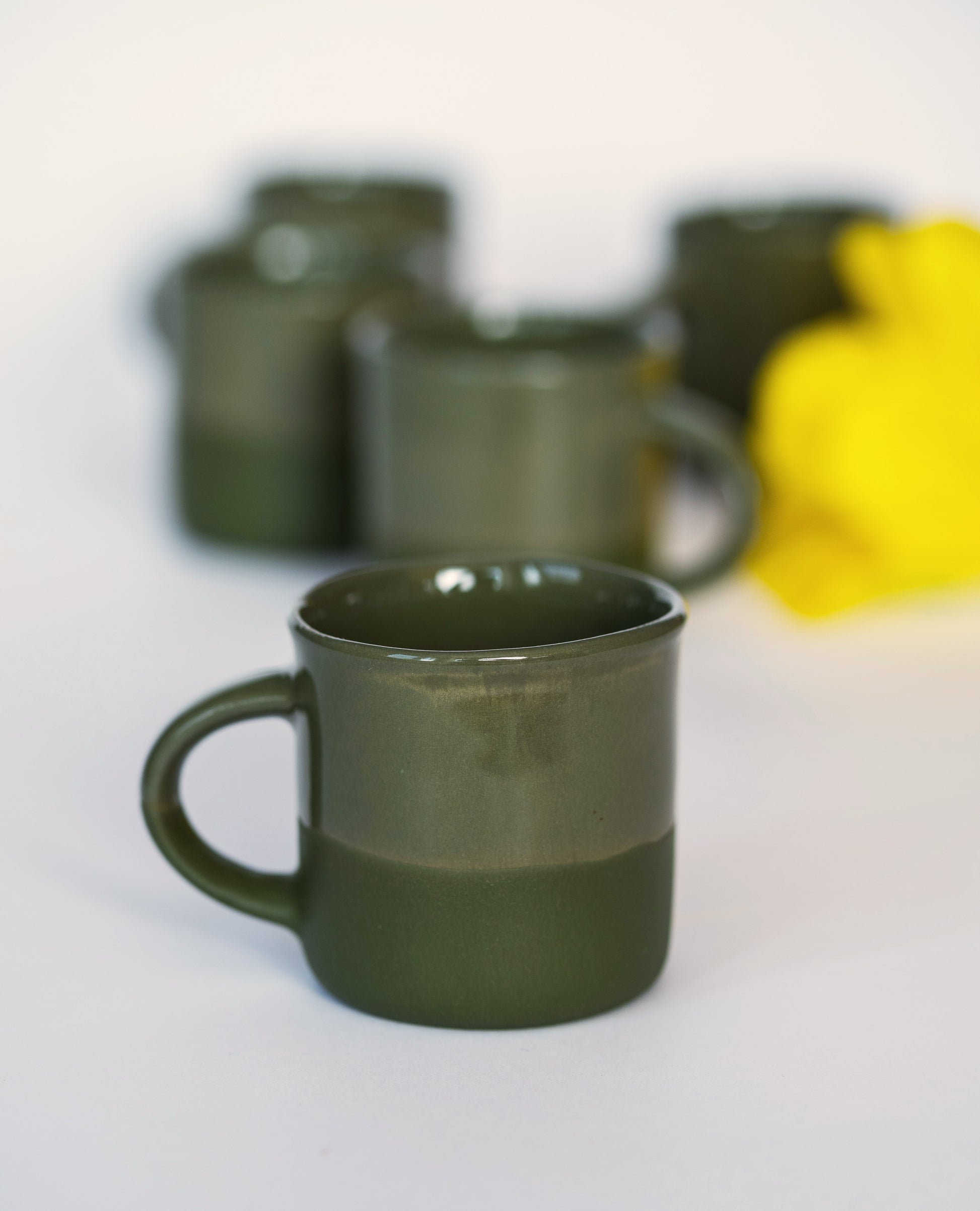 Prestige Set of 2 Transparent Green Espresso Cups